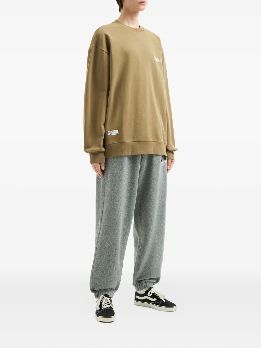 FINGERCROXX Sweater met grafische print - Bruin