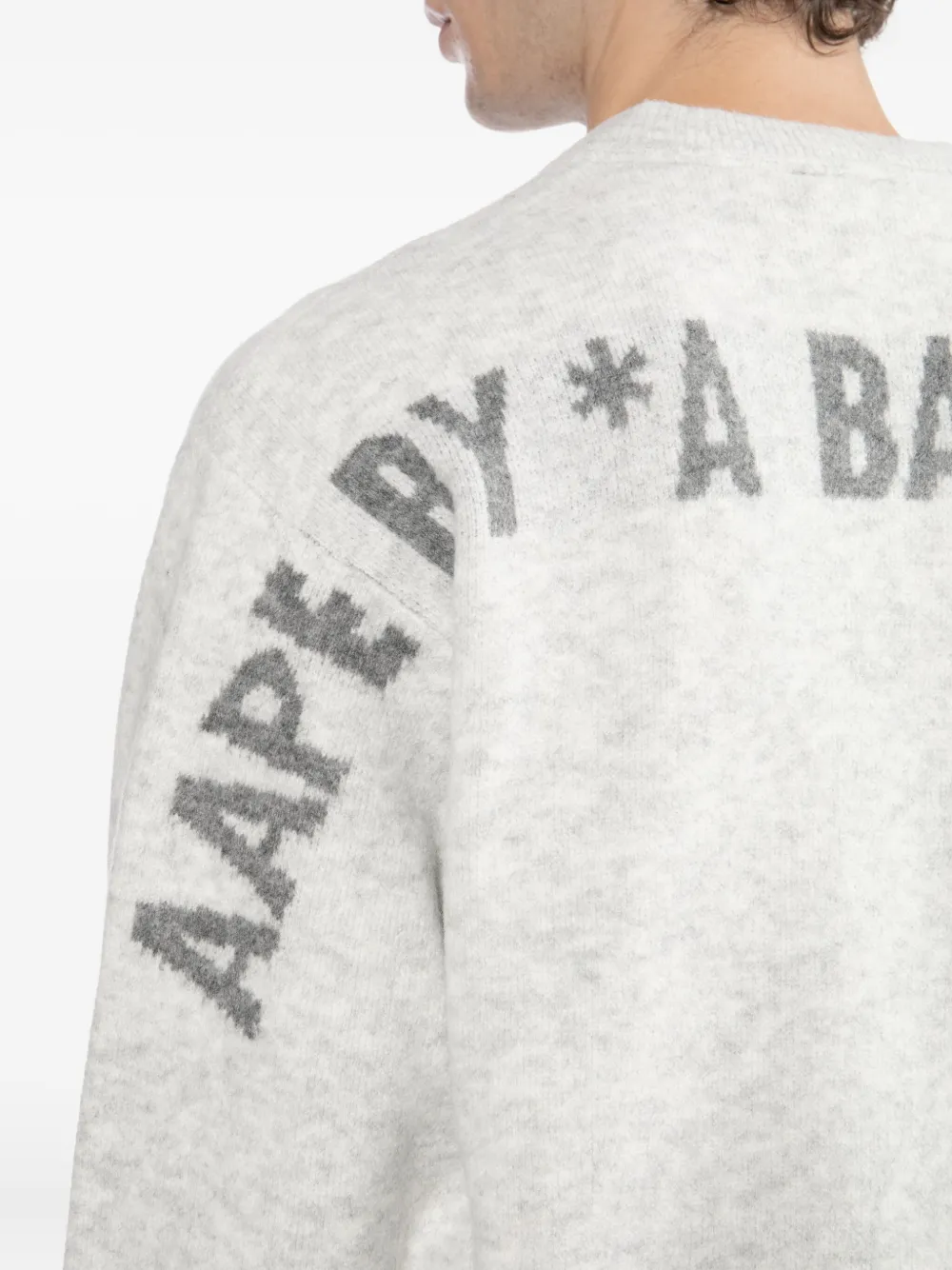 Aape By A Bathing Ape Moonface Cardigan In Gray