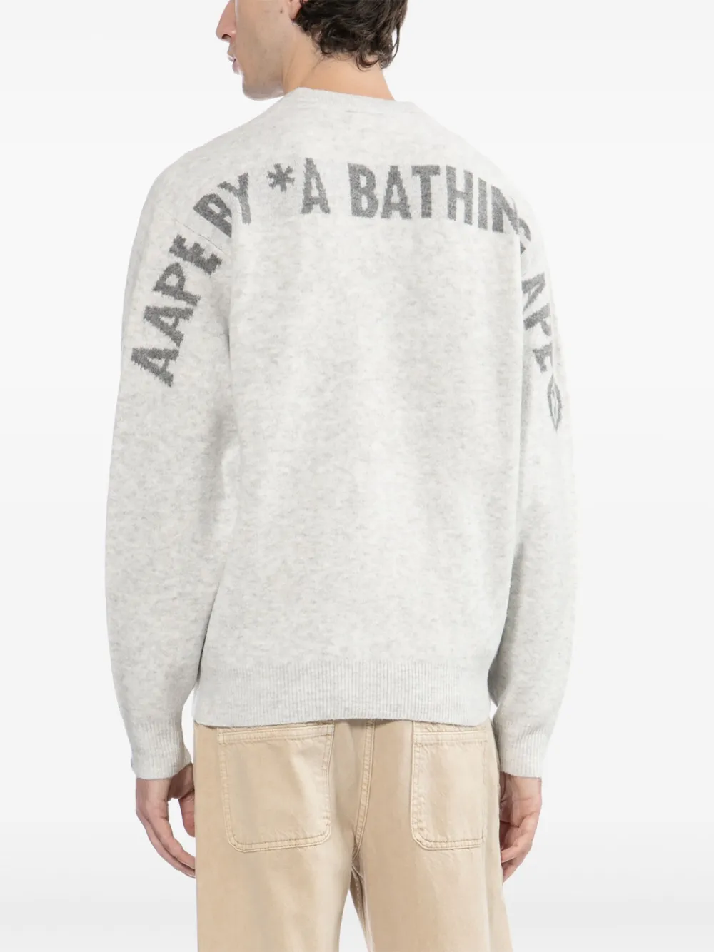 Aape By A Bathing Ape Moonface Cardigan In Gray
