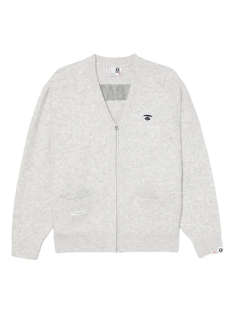 AAPE BY *A BATHING APE® Moonface cardigan | Grey | Image 1