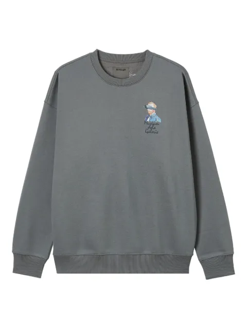 Musium Div. embroidered crew-neck sweatshirt
