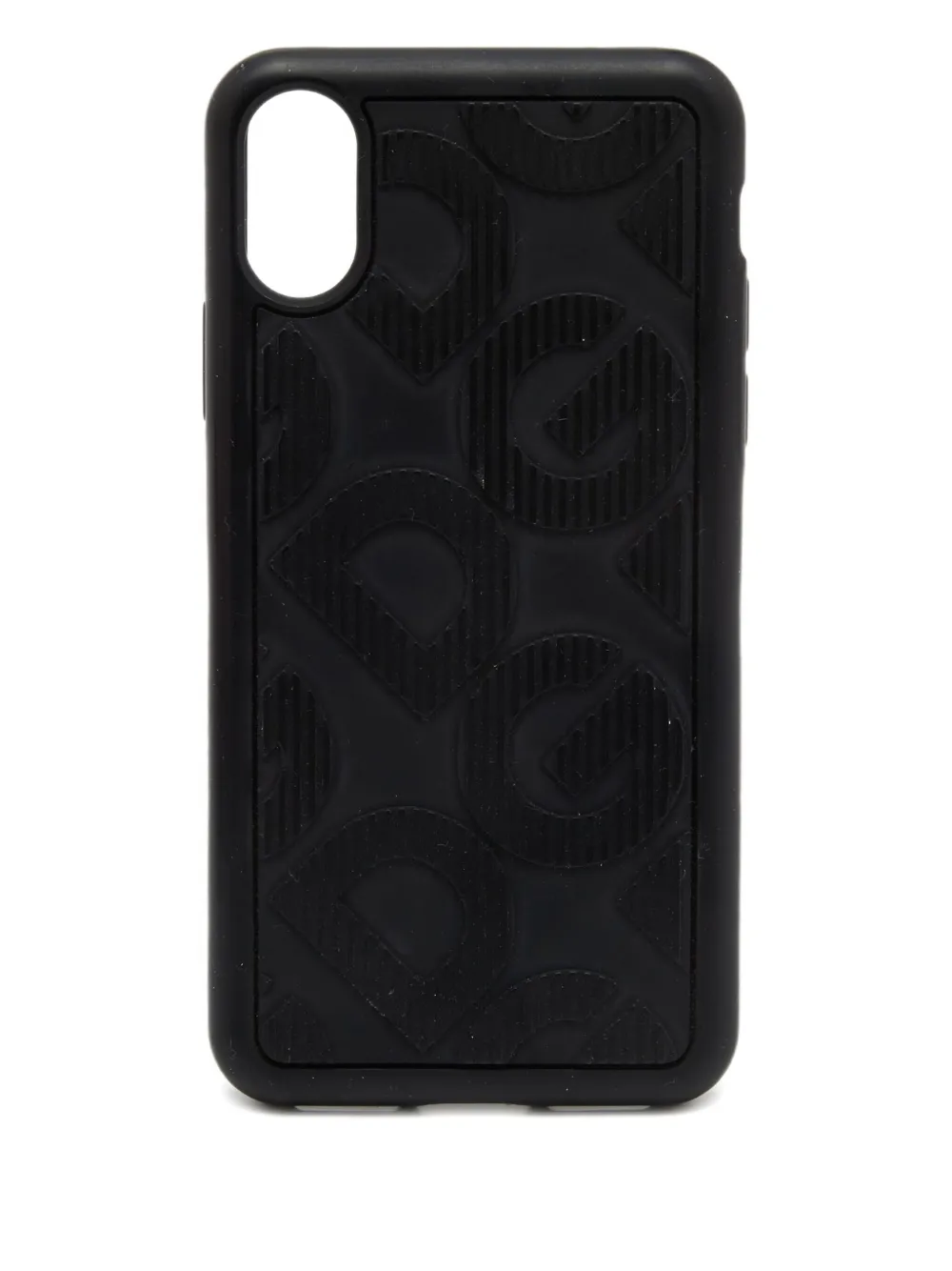 Pre-owned Dolce & Gabbana Logo-embossed Phone Case In Black