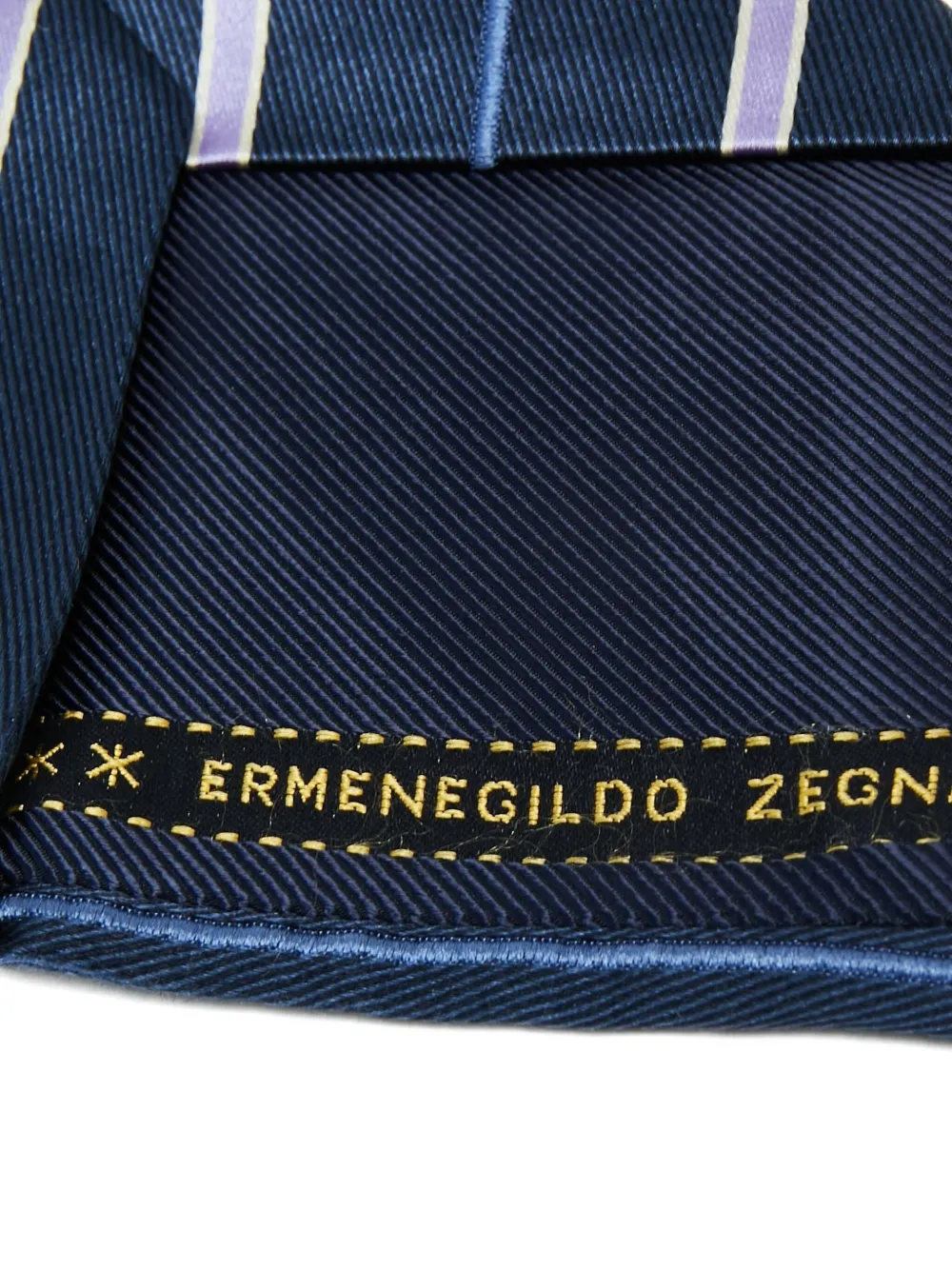 Ermenegildo Zegna Vintage cravate rayée en soie | Image 2