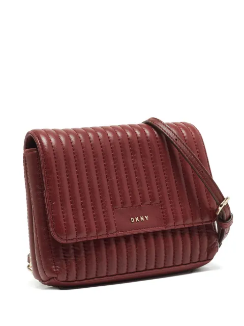 DKNY bolsa de hombro capitonada