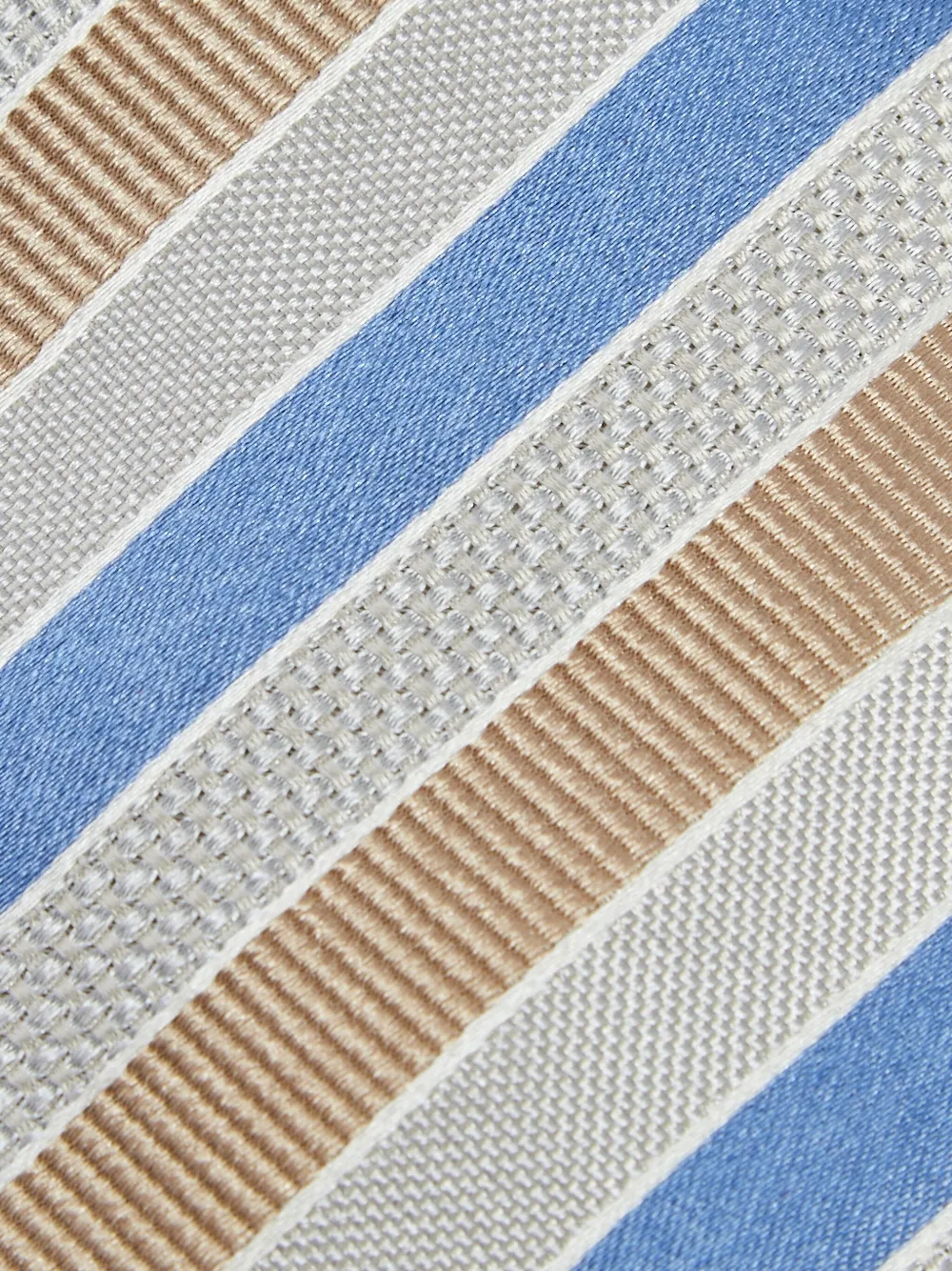 HUGO BOSS Pre-owned Stripe-pattern Silk Tie In Blue