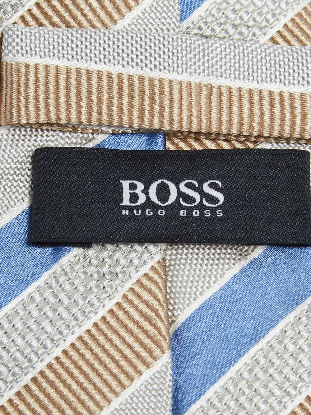 HUGO BOSS Pre-owned Stripe-pattern Silk Tie In Blue