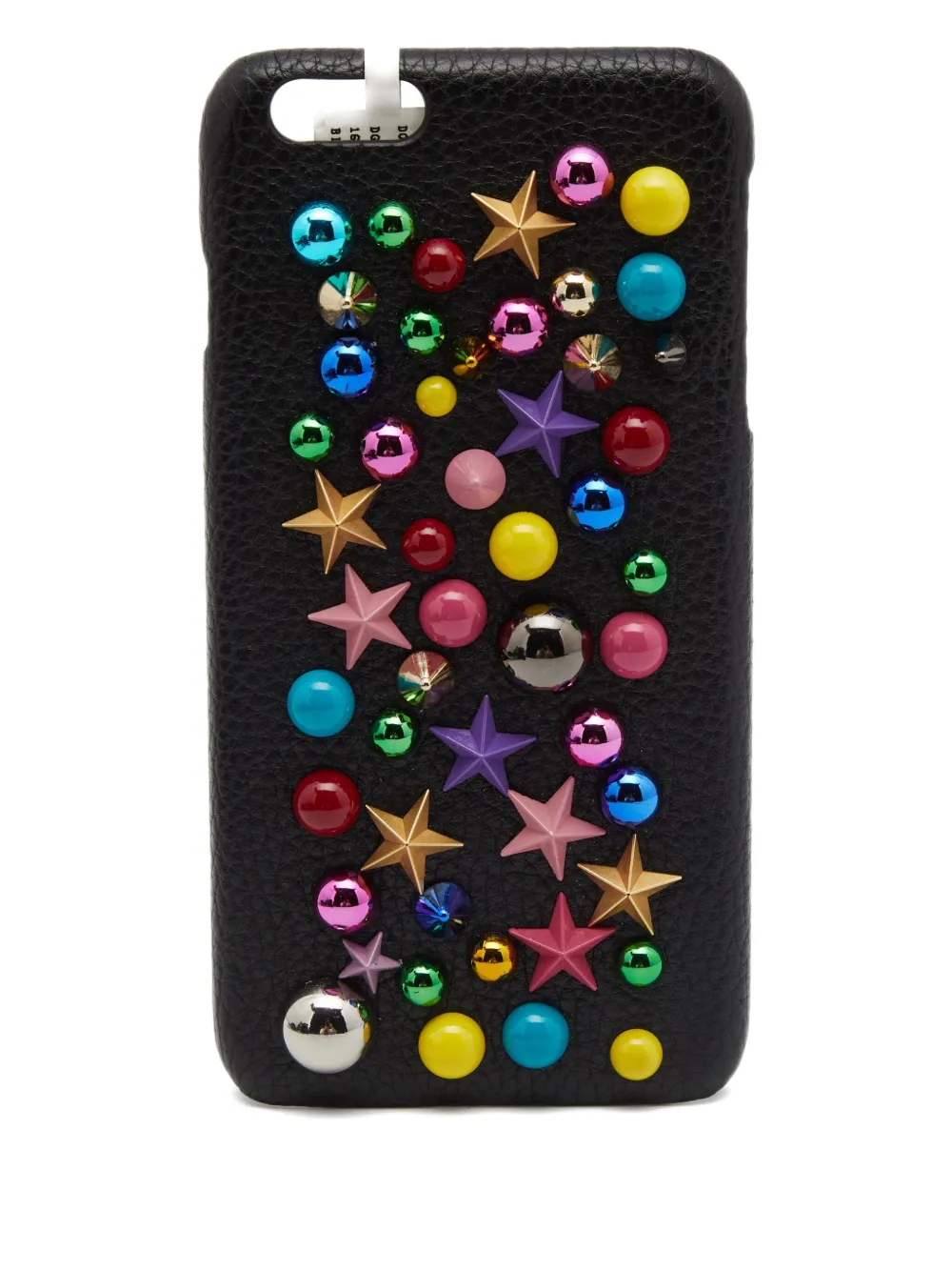 Pre-owned Dolce & Gabbana Star-embellished Iphone 6 Case In Black