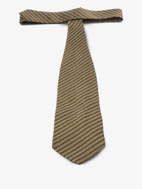 Giorgio Armani Pre-Owned corbata de seda con rayas estampadas