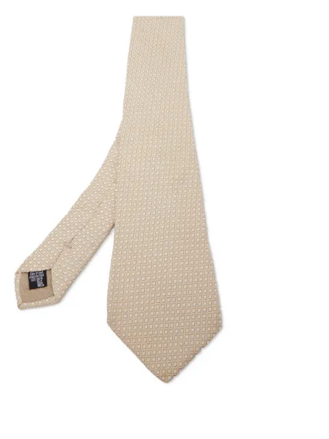Giorgio Armani Pre-Owned галстук с геометричным узором