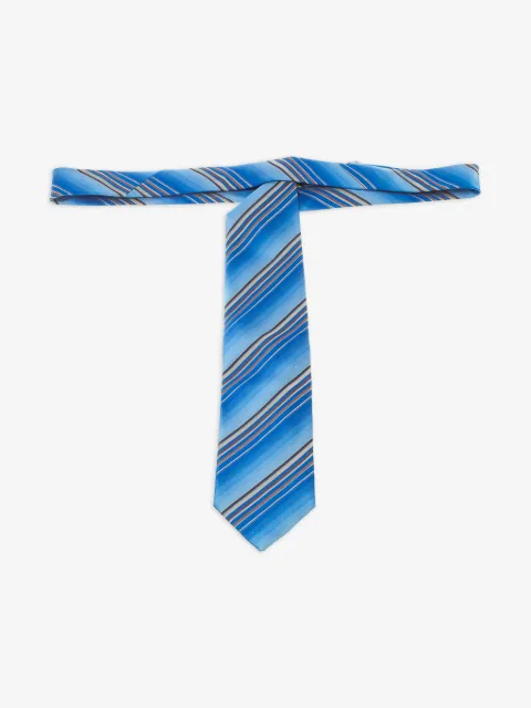 Ermenegildo Zegna Vintage corbata de seda con rayas estampadas