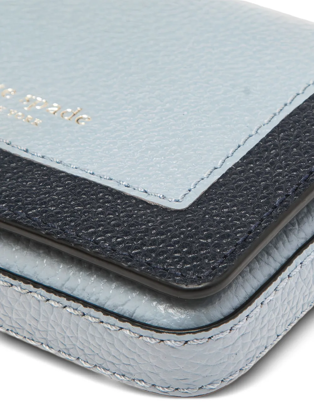 Pre-owned Kate Spade Two-tone Leather Wallet In Blue