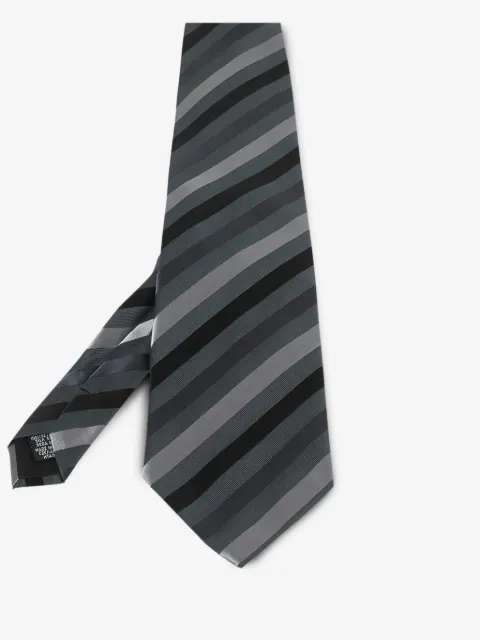 BOSS diagonal-stripe silk tie