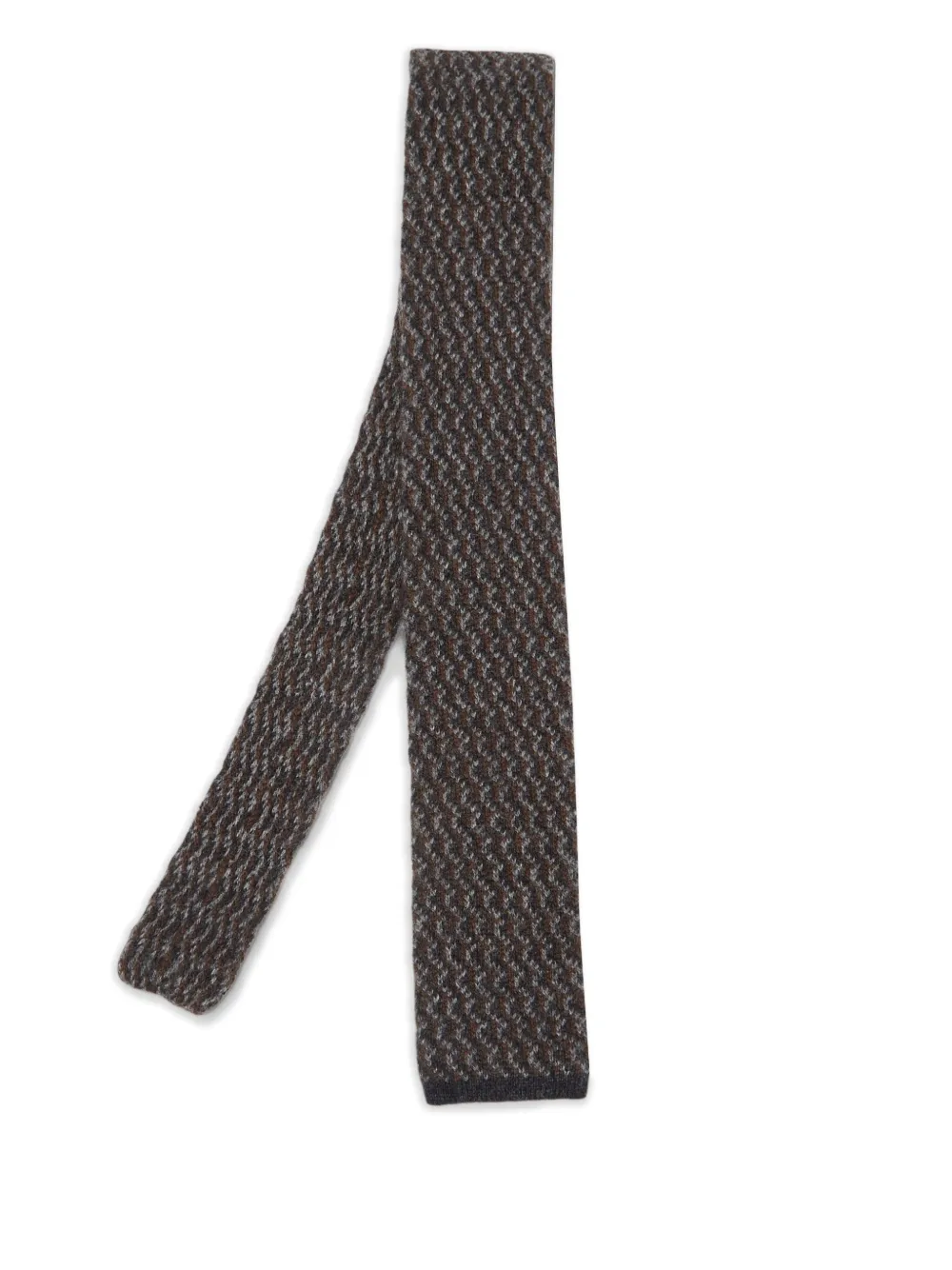 Ermenegildo Zegna Vintage two-tone patterned tie | Black | Image 1