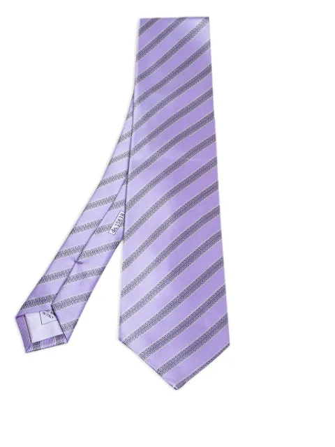 Brioni Vintage diagonal-stripe silk tie