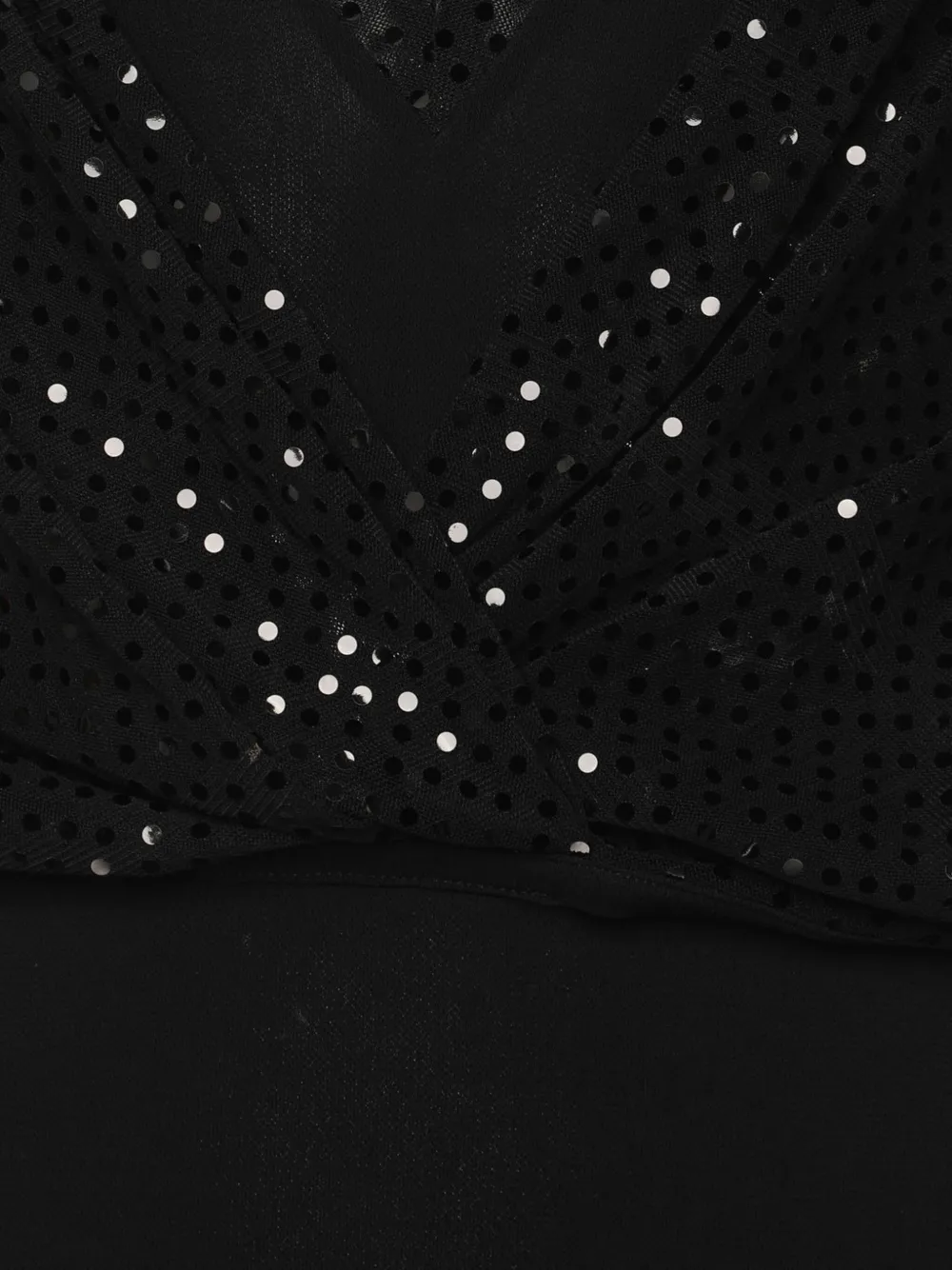 Pre-owned Emporio Armani Sequin-embellished Tulle Dress In Black