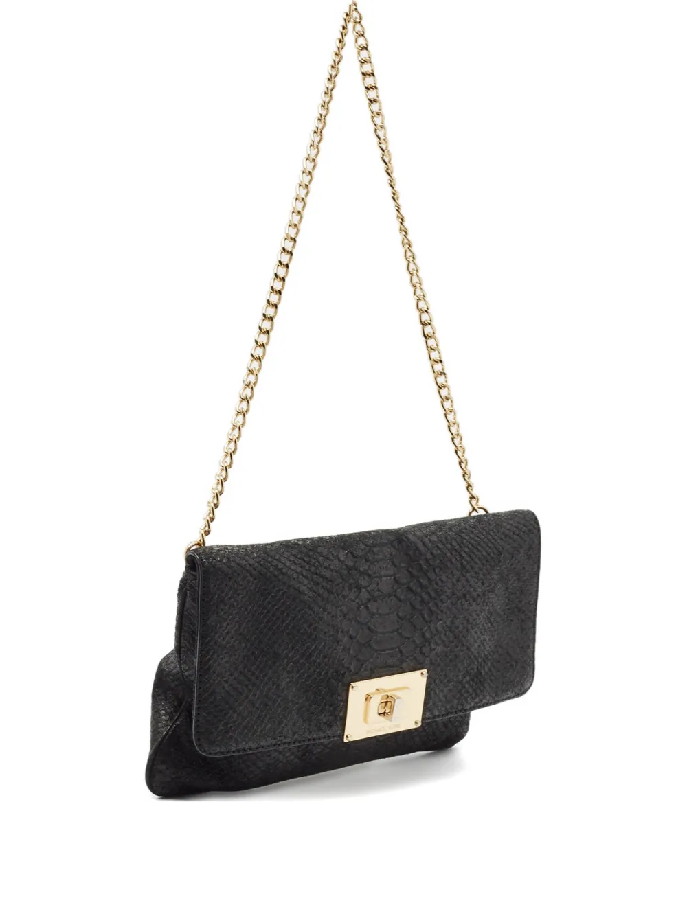 Michael Michael Kors python-embossed leather chain bag | Black | Image 1