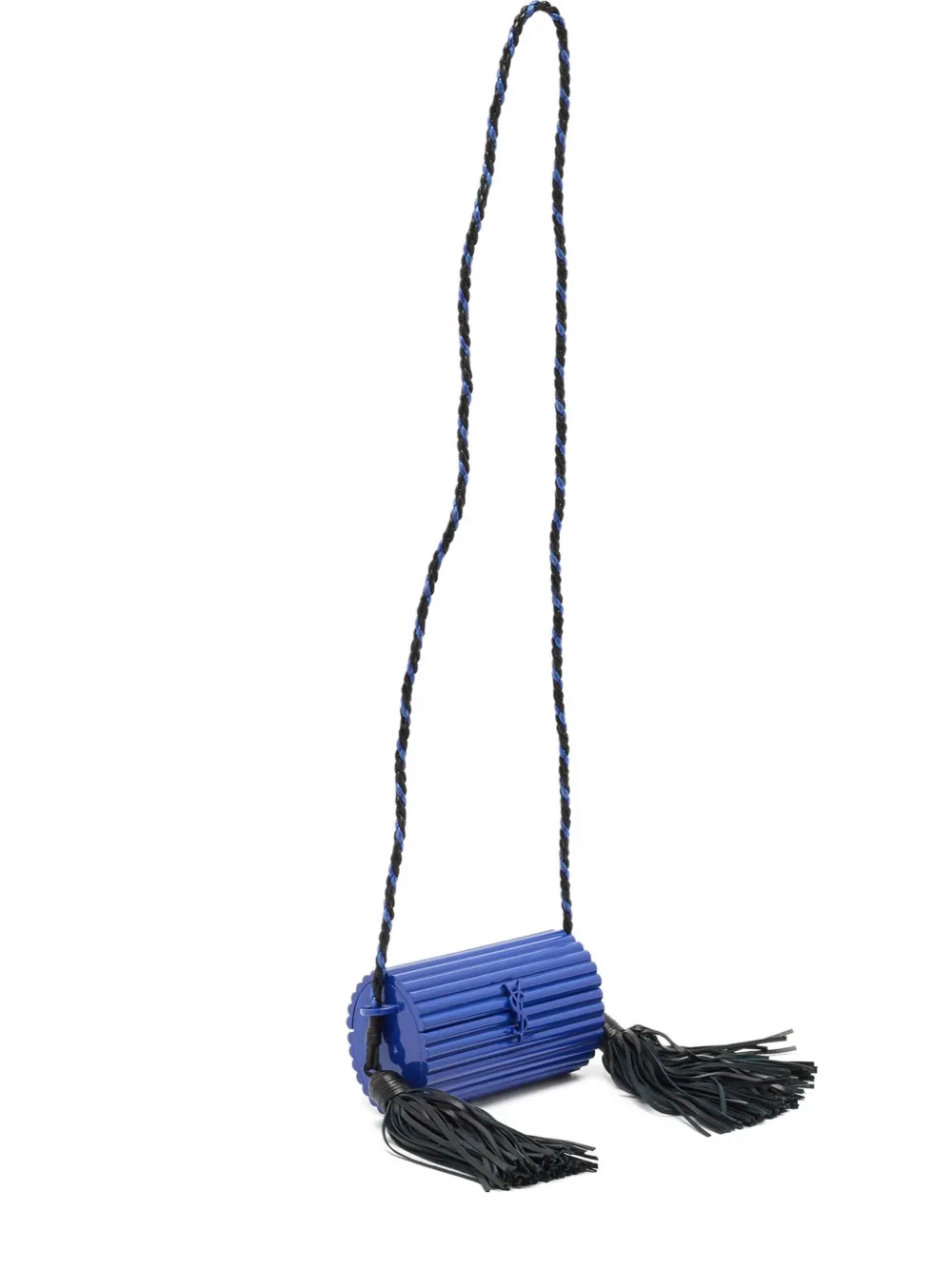 Saint Laurent Pre-Owned Opium Umhängetasche mit geripptem Effekt - Blau