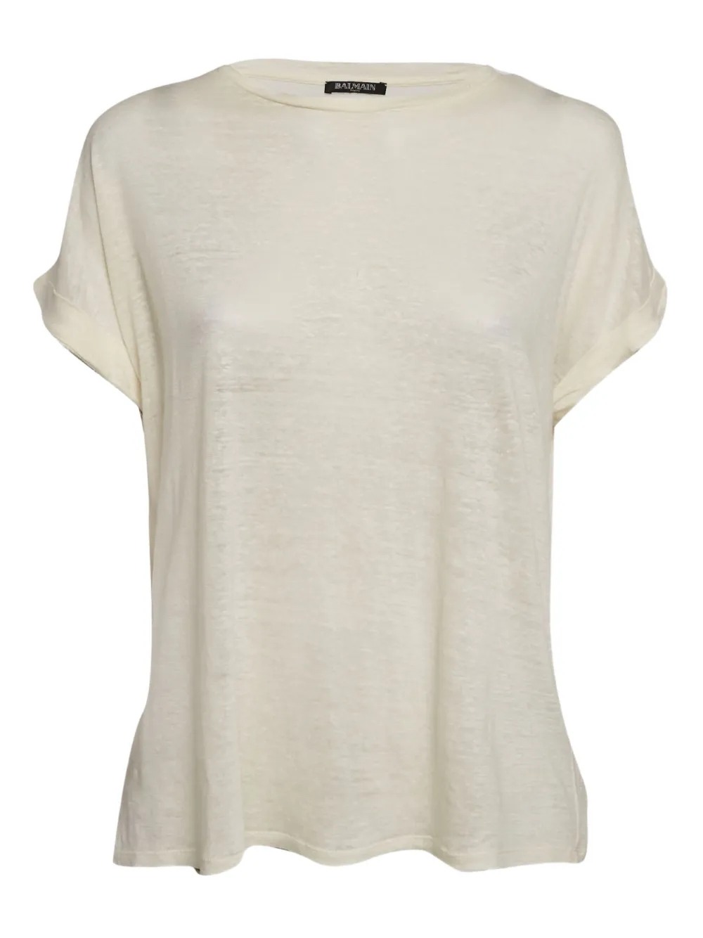 Balmain Pre-Owned top de lino | neutro | Image 1