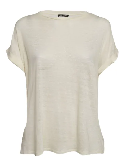 Balmain Pre-Owned top de lino