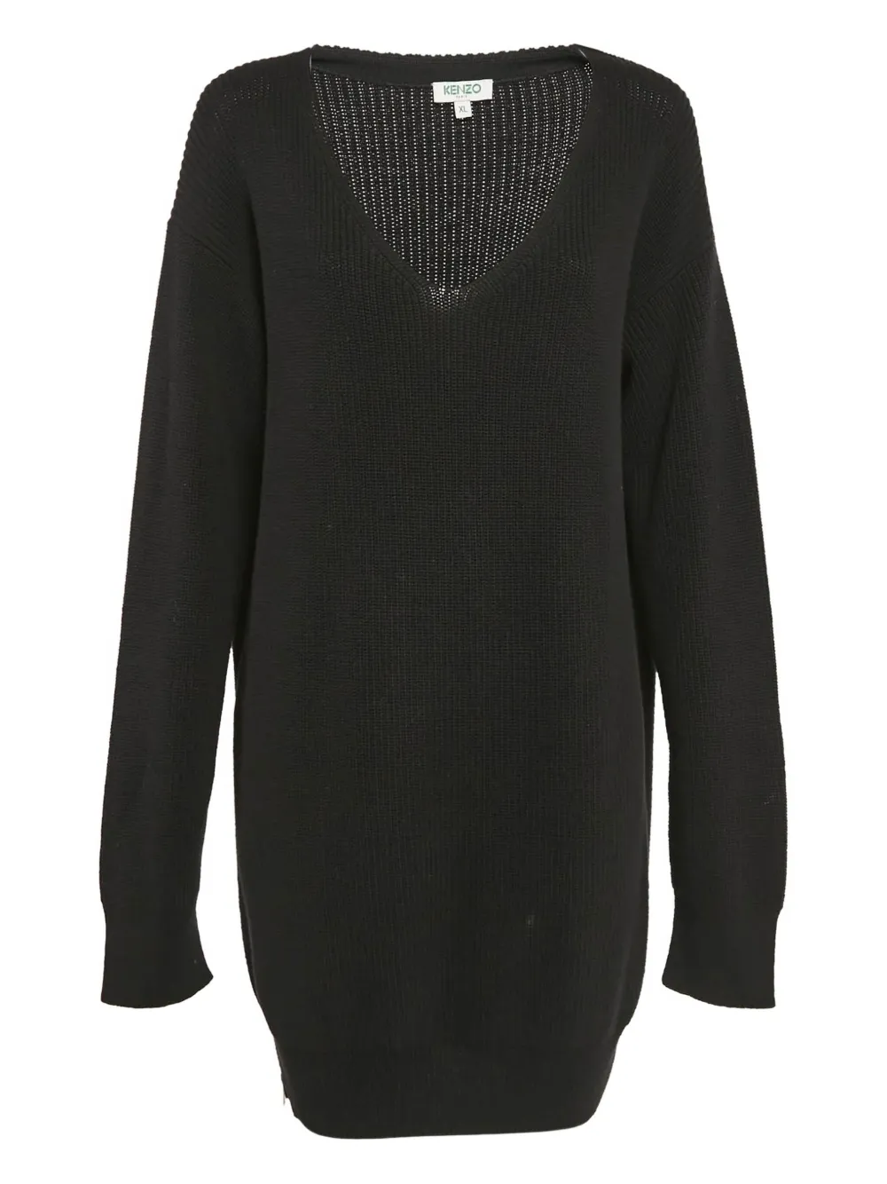 Kenzo Pre-Owned Abito con scollo a V - Nero