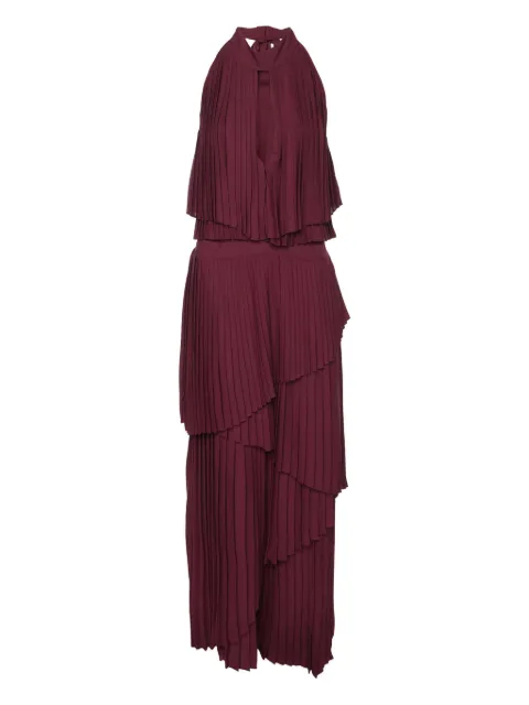 Elie Saab pleated halter-neck dress