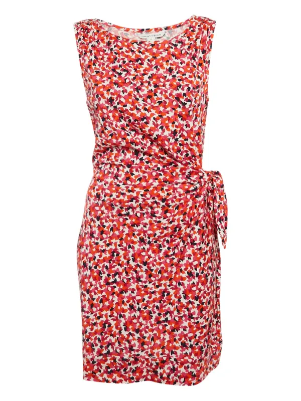 DVF Diane Von Furstenberg Printed Wrap Dress | Red | FARFETCH