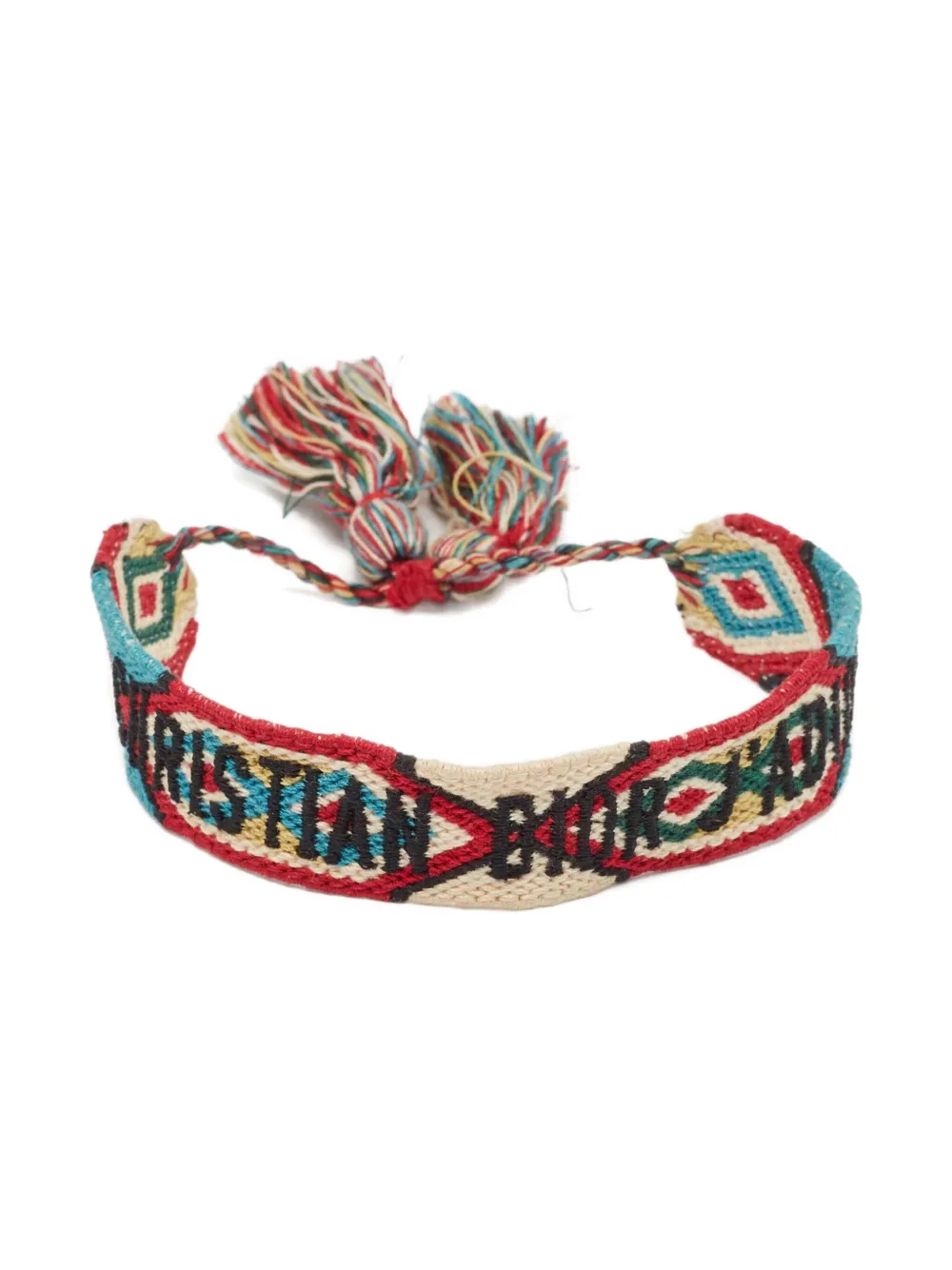 Christian Dior Pre-Owned Bracciale con ricamo - Toni neutri