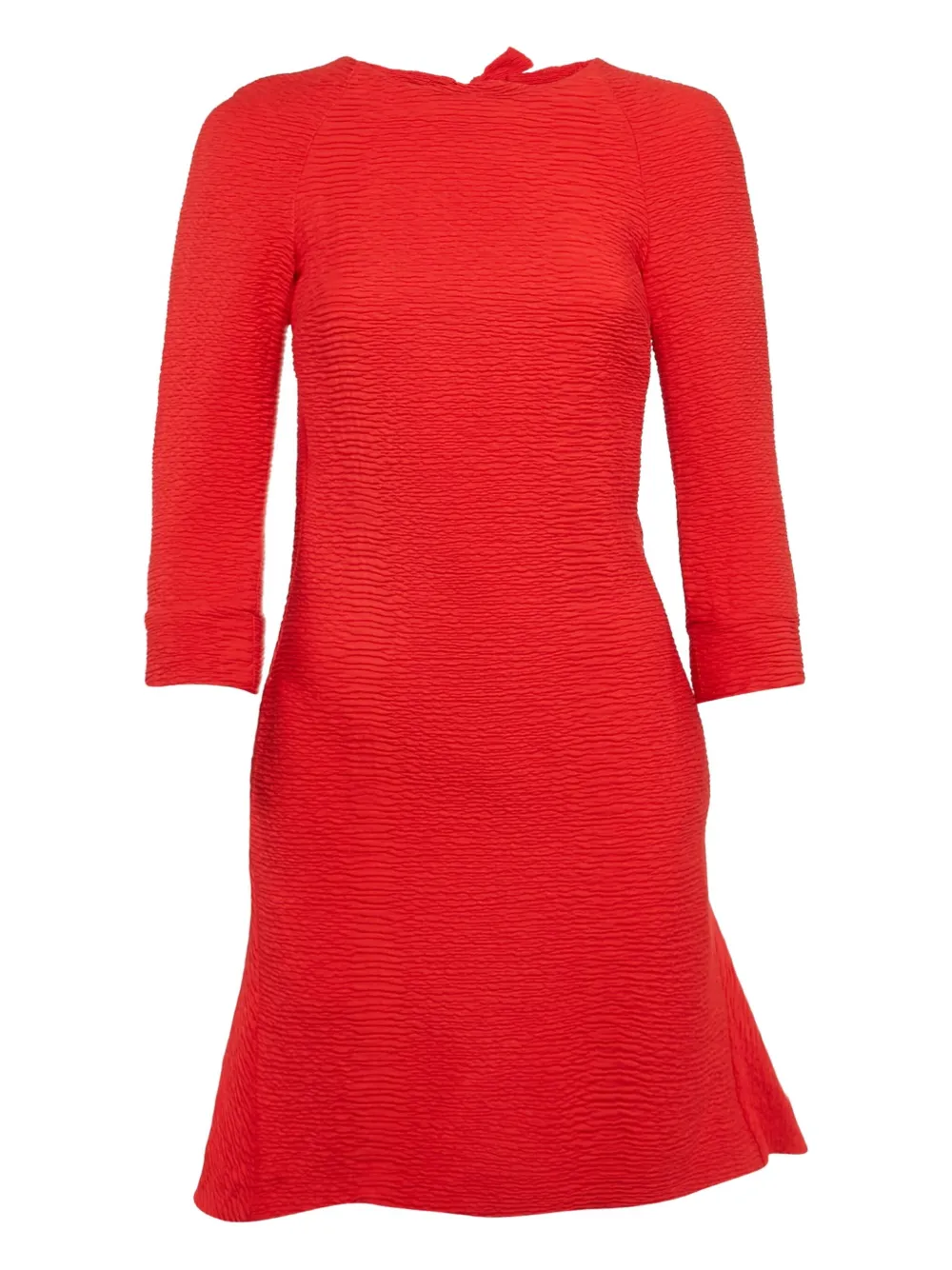 Pre-owned Maje Bow-detail Crepe Dress In Red