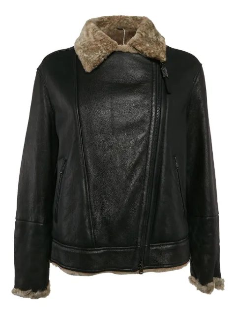 Brunello Cucinelli leather shearling jacket