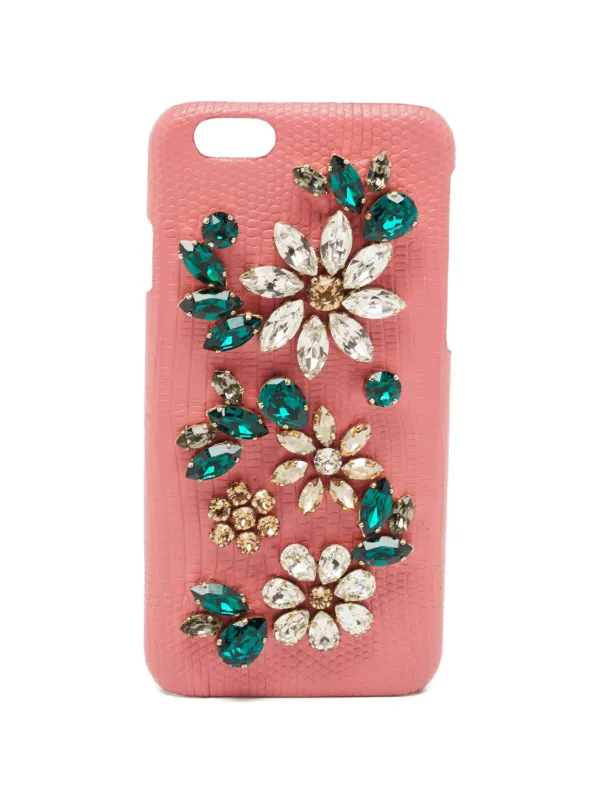 Dolce & Gabbana Pre-Owned ビジュートリム iPhone ケース | ピンク 