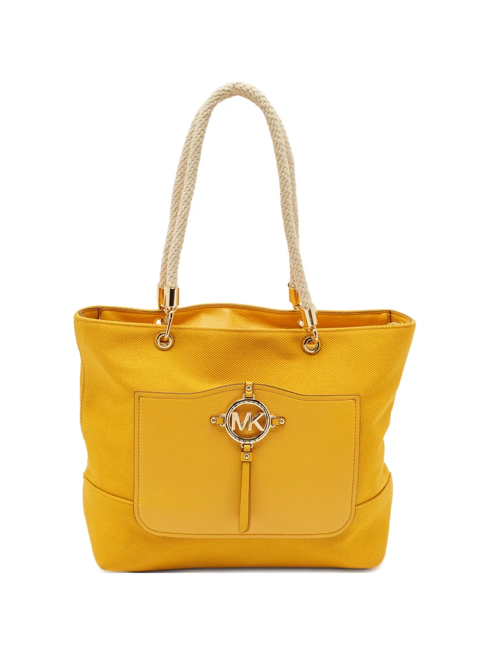Michael Kors Vintage Borsa tote con rifinitura in pelle - Giallo