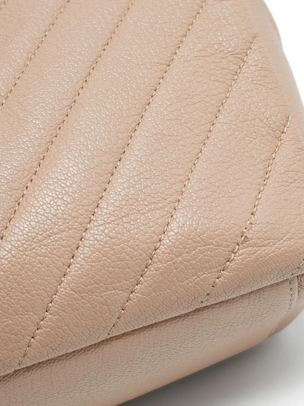 CHANEL Pre-owned Medium Flap Quilted Chain Bag In Neutral