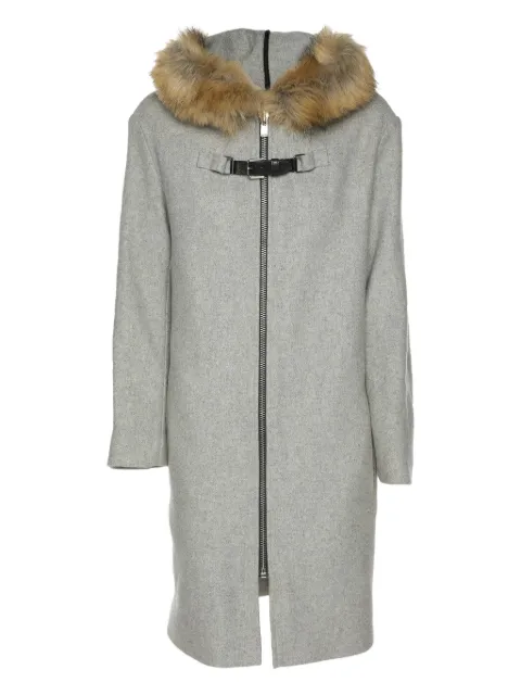 Maje faux-fur hooded coat