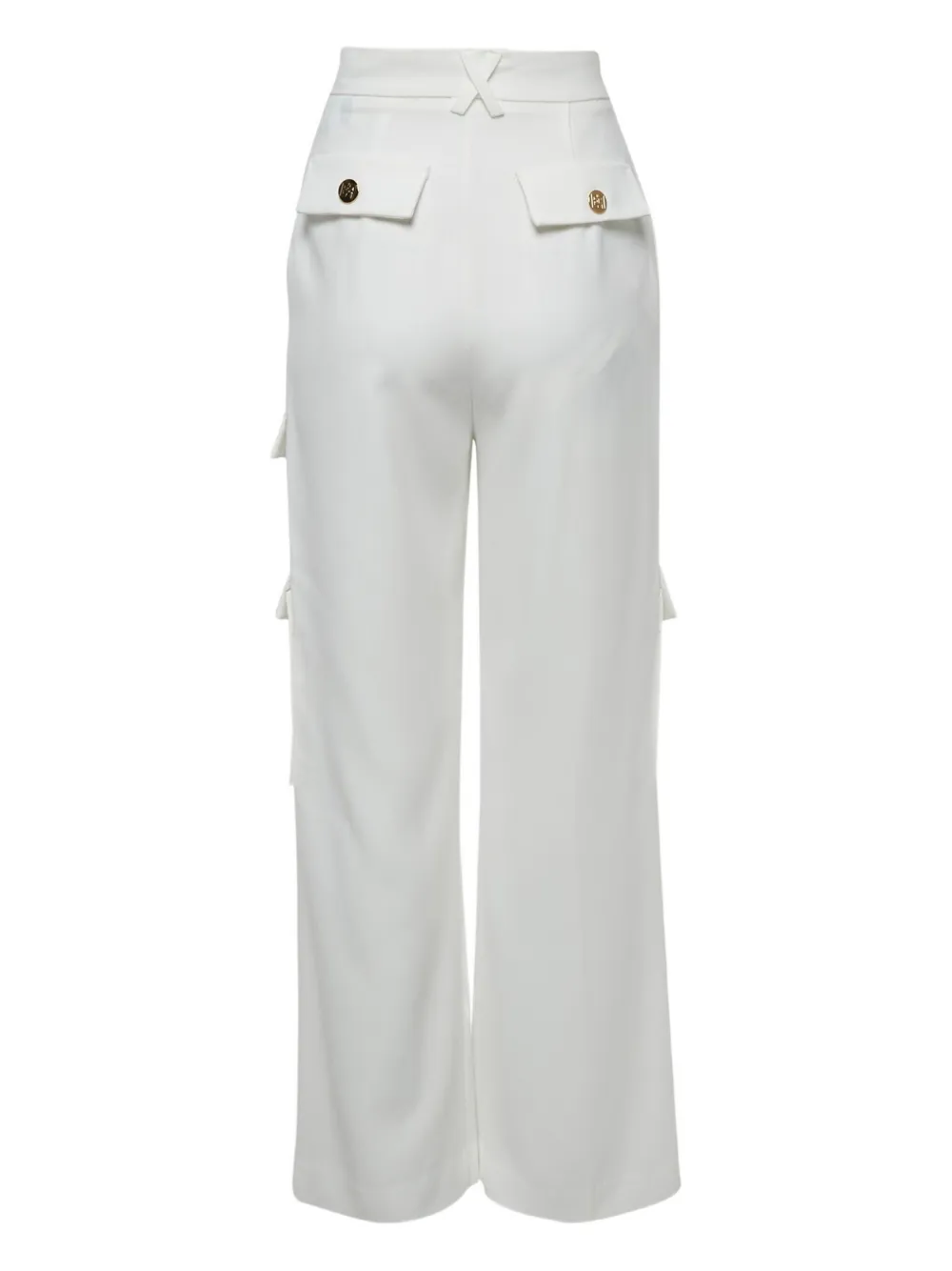 ELISABETTA FRANCHI Pre-owned High-waist Cargo Pants In White