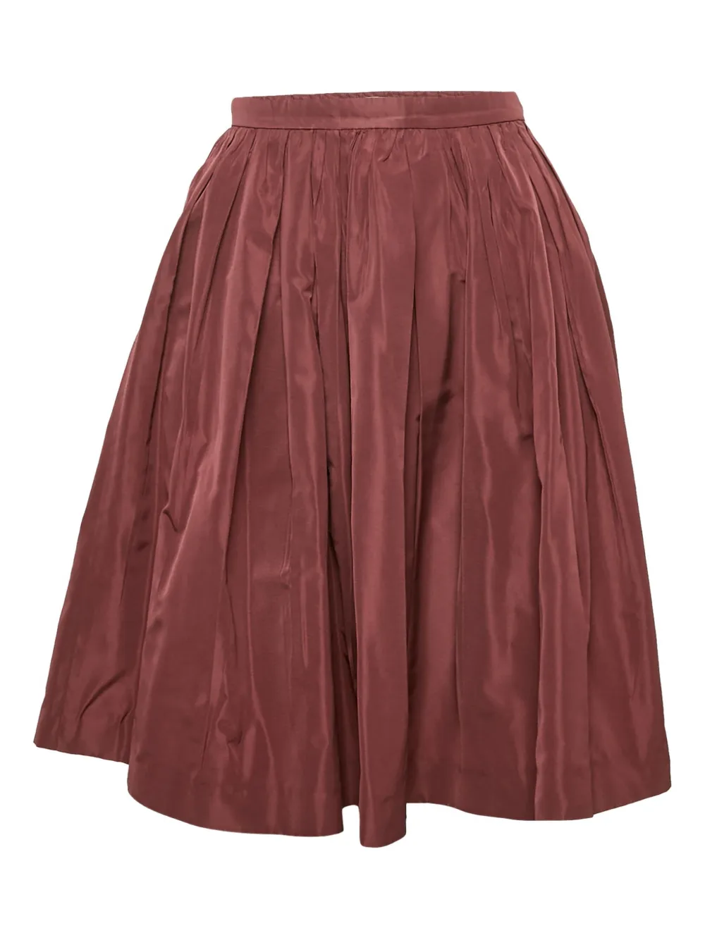 Miu Miu Pre-Owned Midirock mit Falten - Burgundy