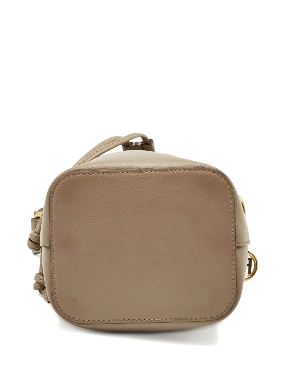 Pre-owned Fendi Mini Mon Tresor Bucket Bag In Neutral