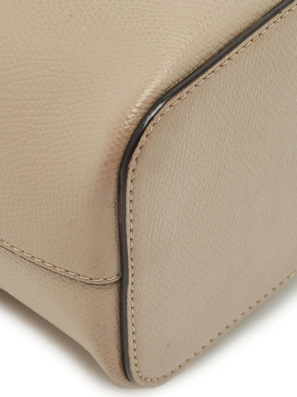 Pre-owned Fendi Mini Mon Tresor Bucket Bag In Neutral