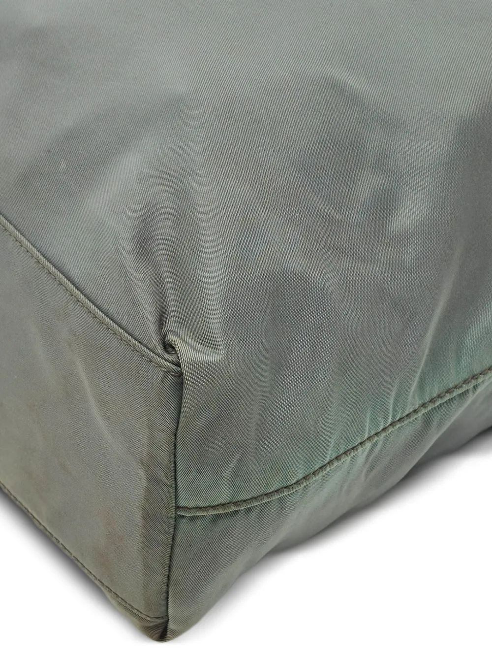 Pre-owned Prada 1152040 Green In Gray