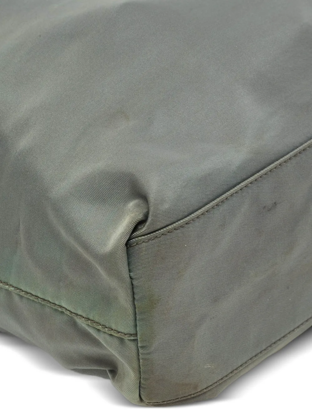 Pre-owned Prada 1152040 Green In Gray