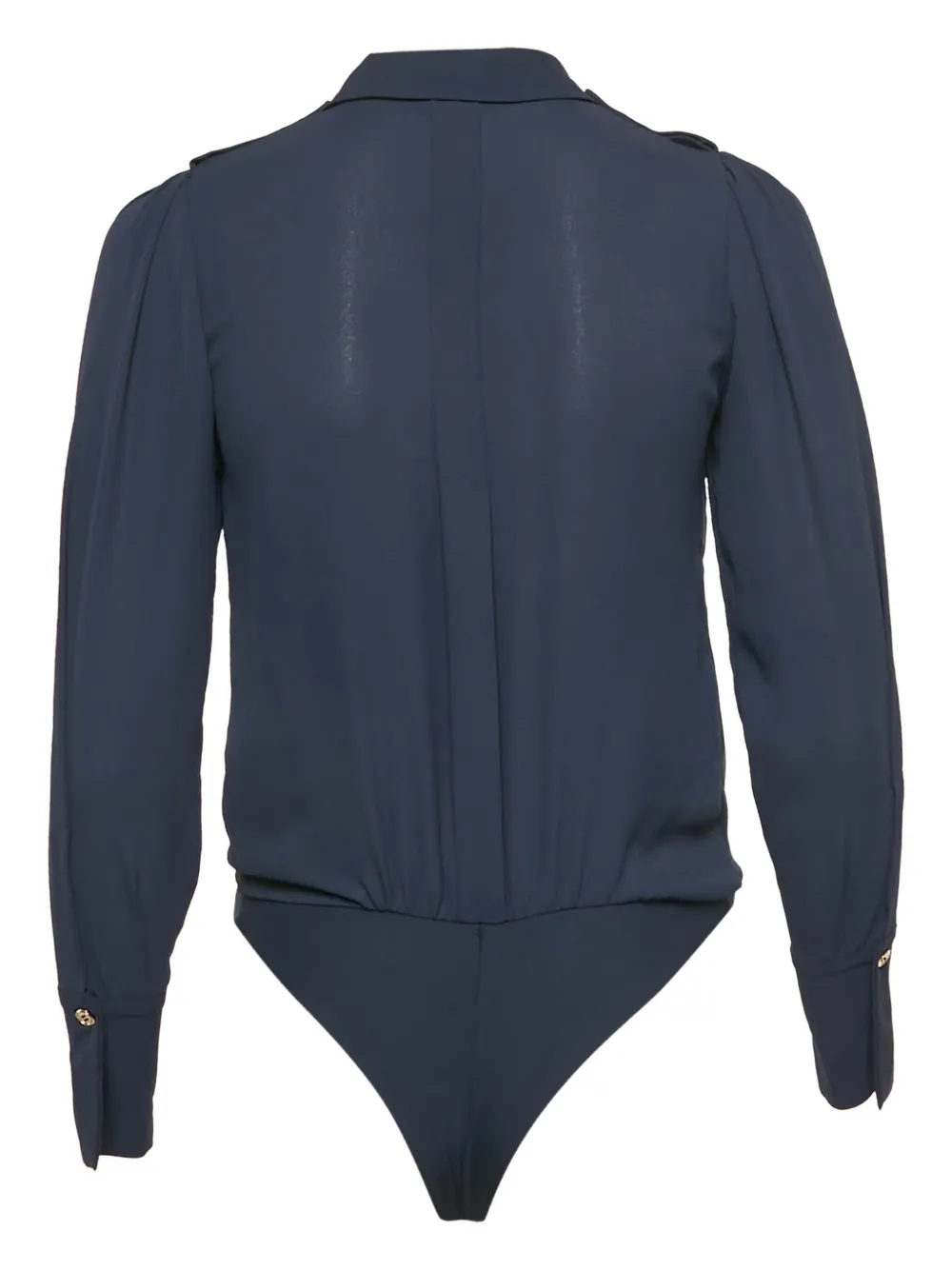 ELISABETTA FRANCHI Pre-owned Wrap-effect Bodysuit In Blue