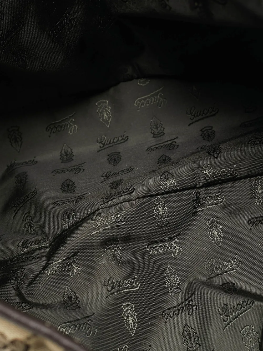 GUCCI Pre-owned 2000s Monogram Heart-detail Tote Bag In Neutral