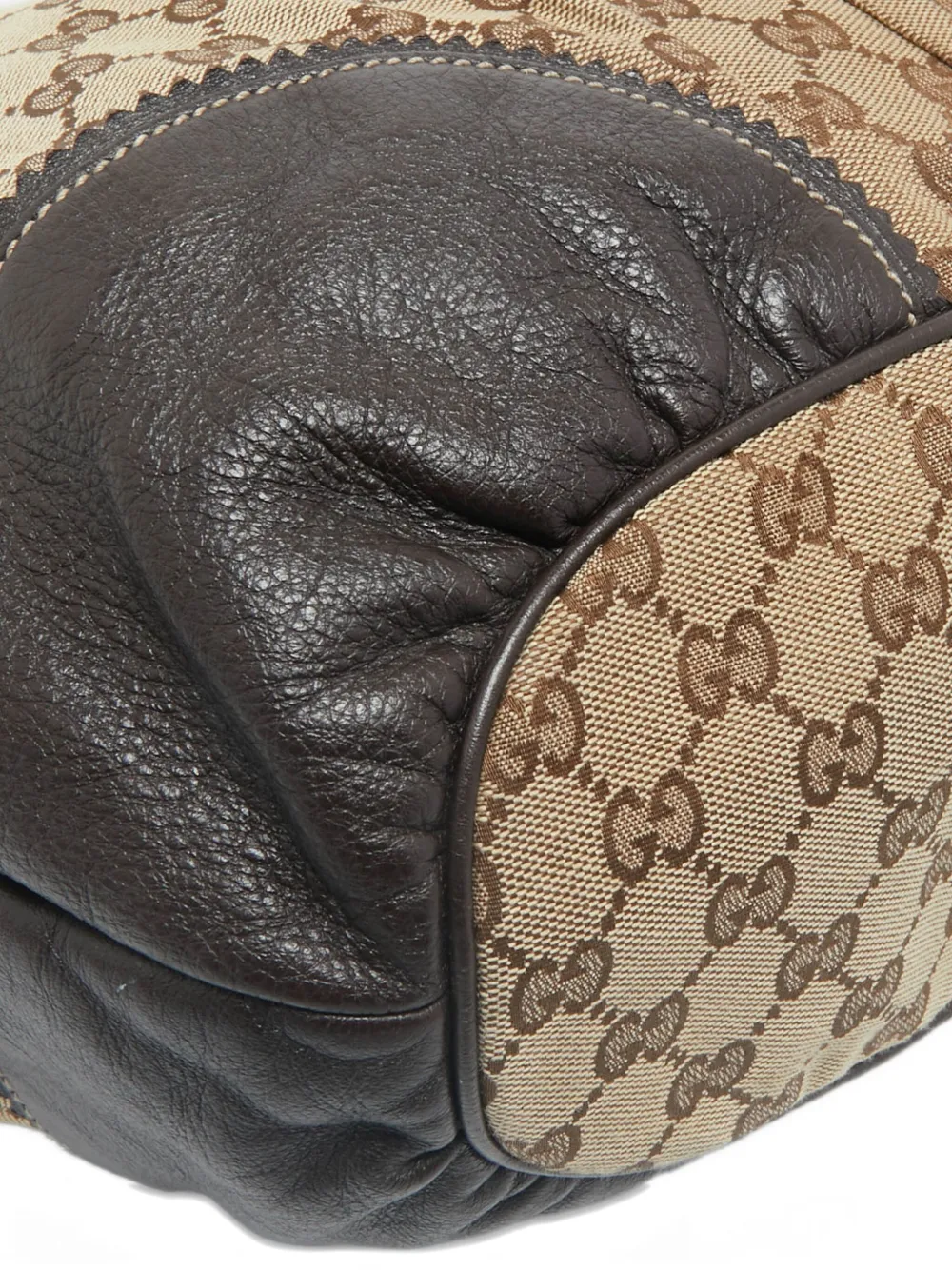 GUCCI Pre-owned 2000s Monogram Heart-detail Tote Bag In Neutral