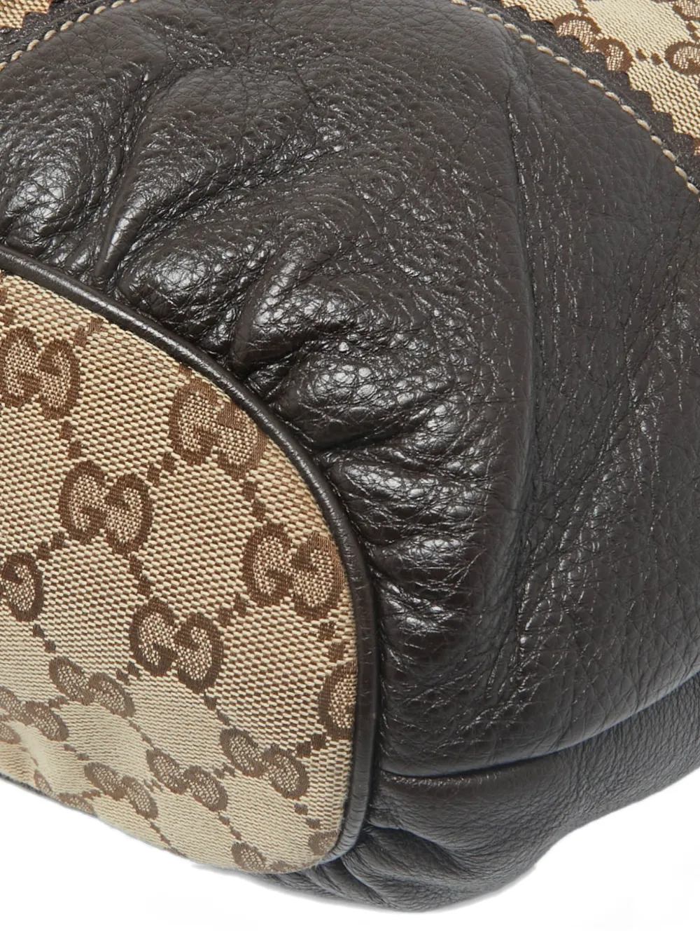 GUCCI Pre-owned 2000s Monogram Heart-detail Tote Bag In Neutral