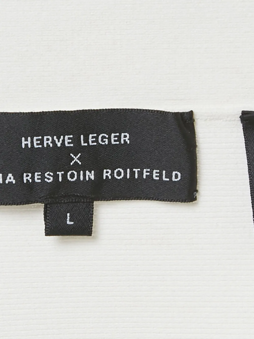 Pre-owned Herve Leger Bandage Midi Skirt In White