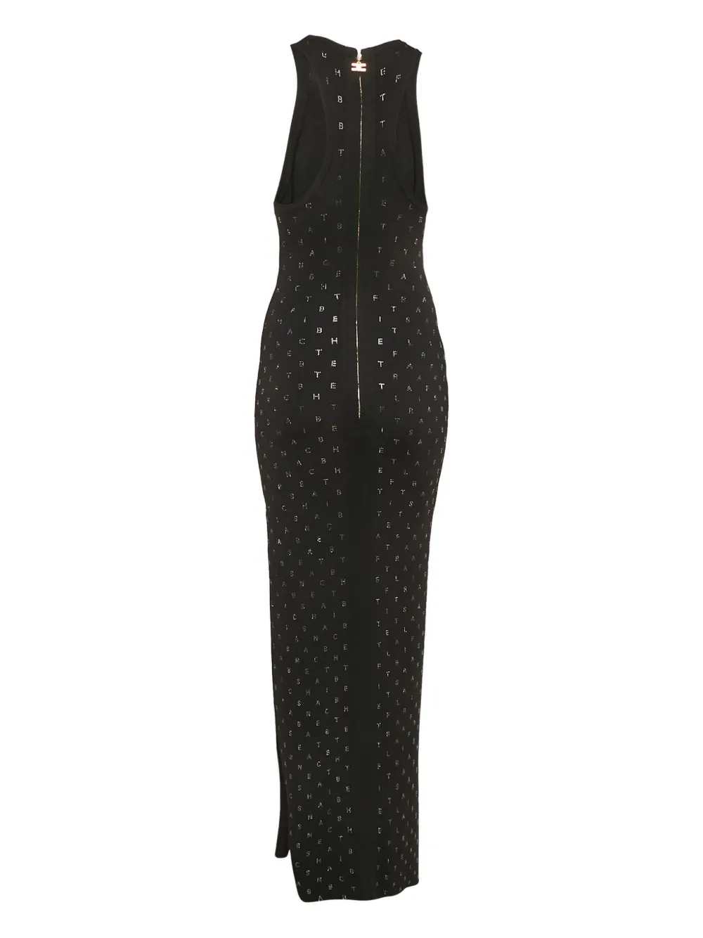 Elisabetta Franchi Jurk verfraaid met stras - Zwart