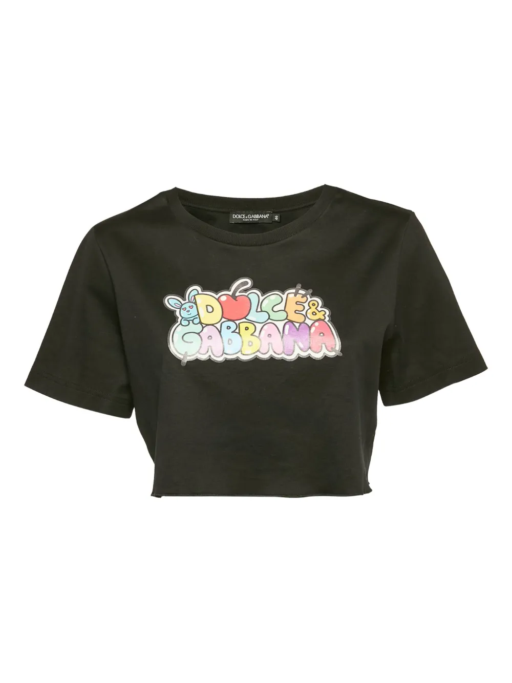Dolce & Gabbana Pre-Owned playera corta de algodón con logo estampado | negro | Image 1