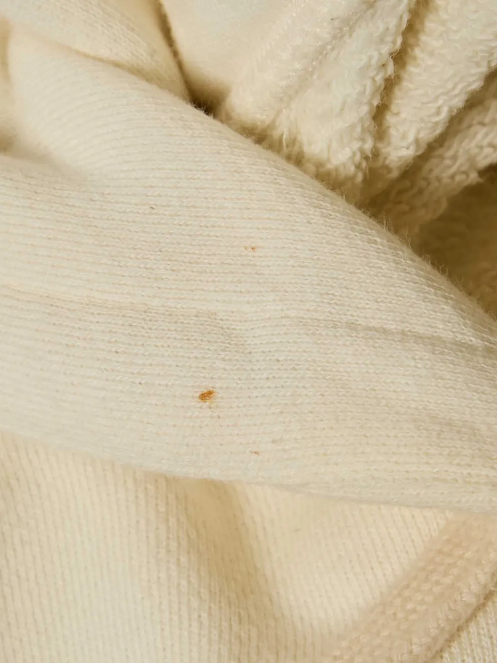 GUCCI Pre-owned Glitter-logo Cotton Hoodie In White