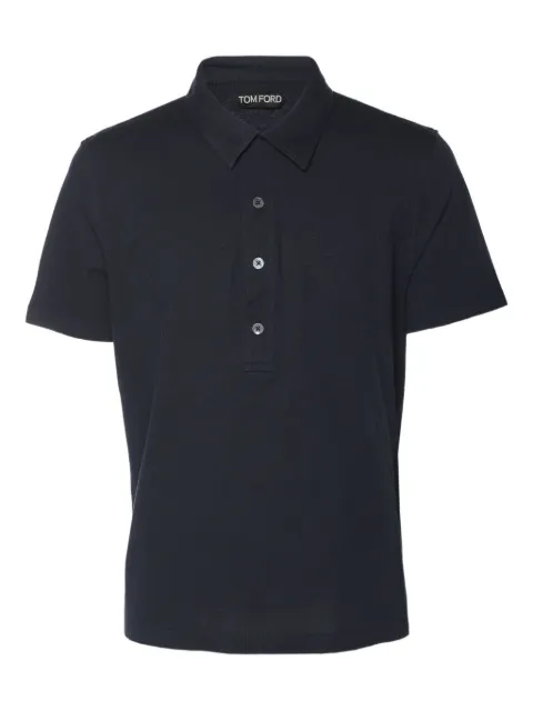 TOM FORD playera tipo polo tejida con botones