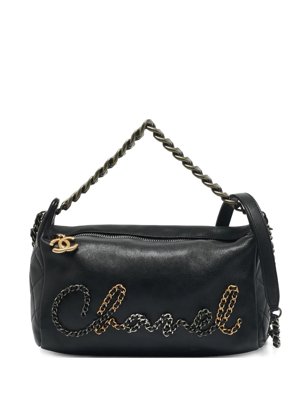 CHANEL Pre-Owned Borsa a spalla con catena - Nero