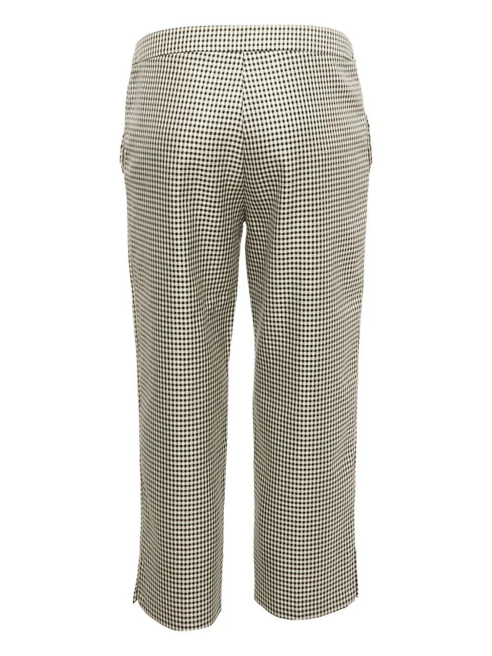 Christian Dior Pre-Owned Broek met pied-de-poule print - Beige